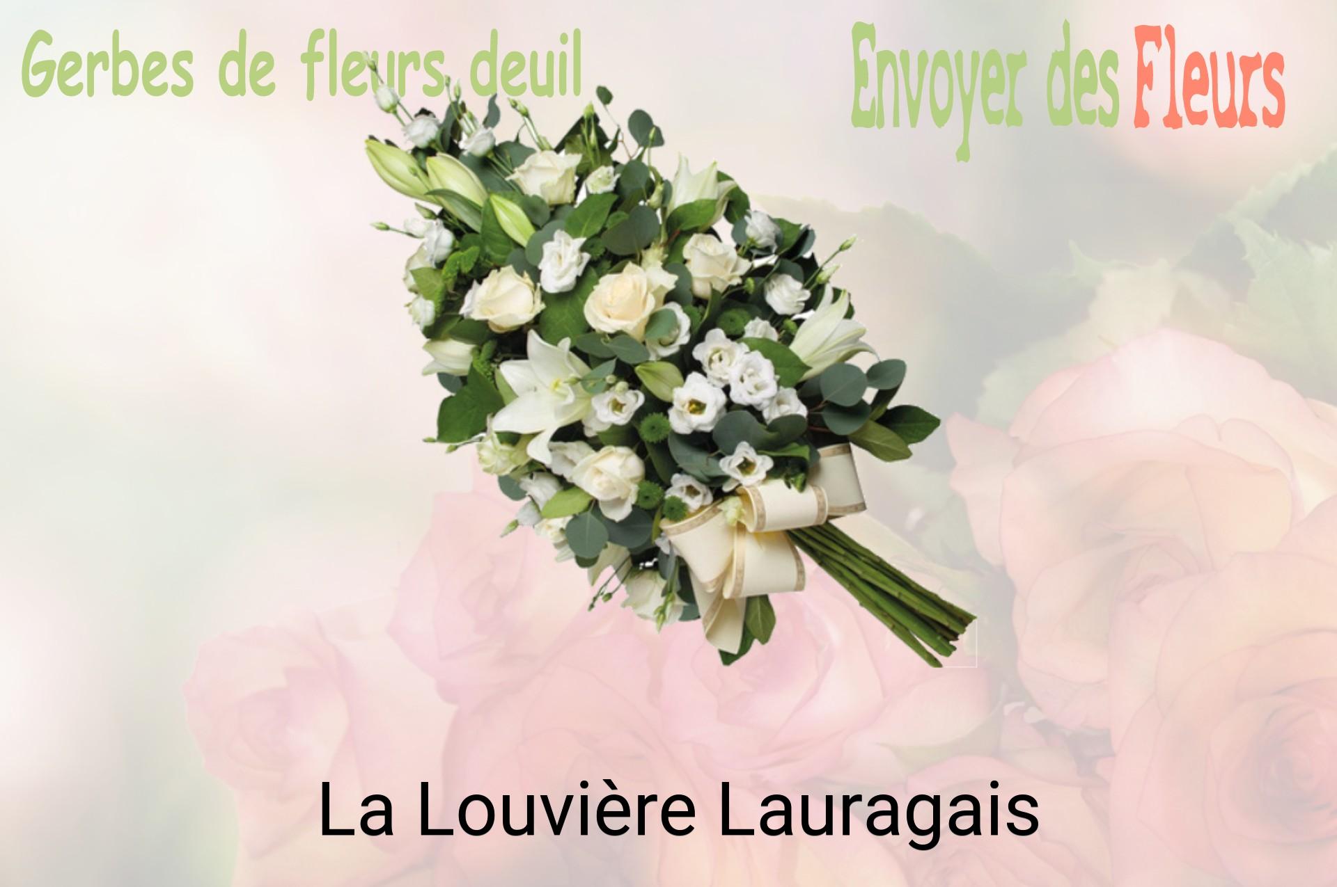 Gerbe de fleurs de deuil livrée à La Louvière-Lauragais